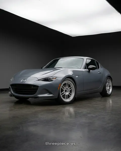 2022 Mazda MX-5 Miata Sport with Enkei RPF1 4x100 16x8+38 Silver wheels
