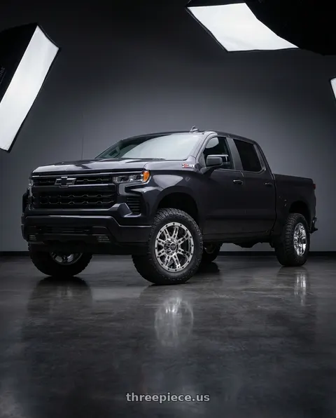 2023 Chevrolet Silverado 1500 with Pro Comp Alloys 031 6x139.7 20x9 0 CHROME wheels