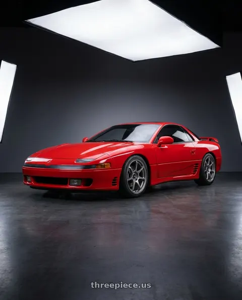 1993 Mitsubishi 3000GT VR-4 with Enkei TS-7 5x114.3 18x8.5+45 Storm Gray wheels