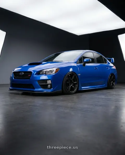 2013 Subaru WRX STI with Advan RGIII 5x114.3 18x8.5+31 Gloss Black wheels