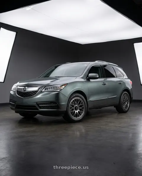 2014 Acura MDX with Konig MRK1 5X114.3 19x8.5+43 Hyper Carbon - Gloss Black Gear Cap/Logo/Cover Plate wheels