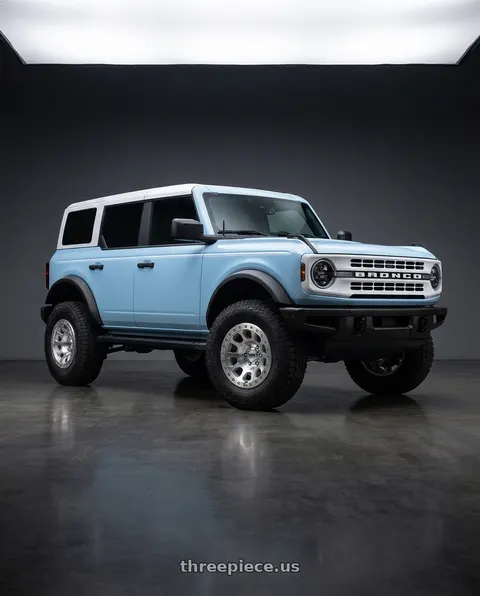 2025 Ford Bronco with KMC E25 BEADLOCK 6x139.7 17x9 -12 Machined wheels