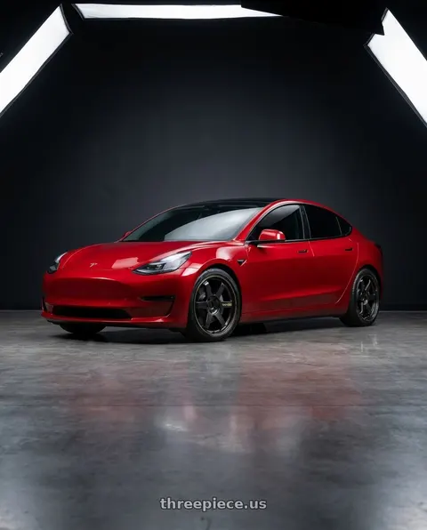 2022 Tesla Model 3 Performance with Volk Racing TE37 Ultra 5x114.3 20x10+30 wheels