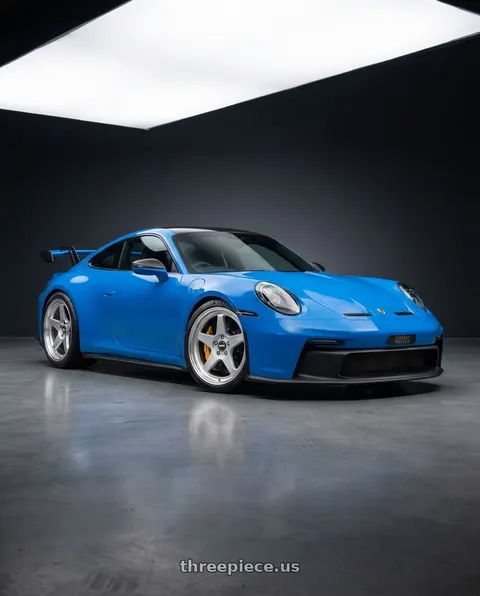 2022 Porsche 911 GT3 with ESR Wheels CR SERIES CR5 5x100 18x10.5 +22 Hyper Silver wheels