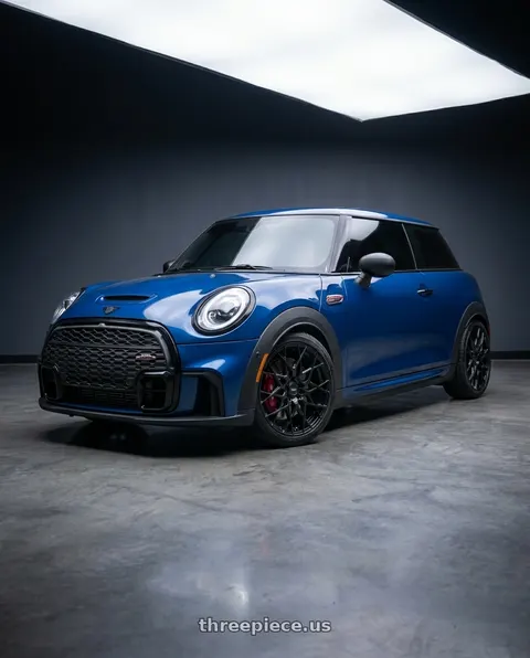 2019 Mini jcw with V�xx Paso 5x112/5x120 18x8+45 Matte Black wheels