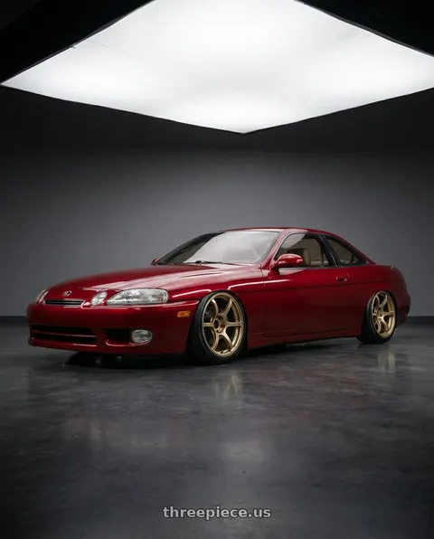 1998 Lexus SC400 with Advan RGIII 5x114.3 19x9.5+45 Gold wheels