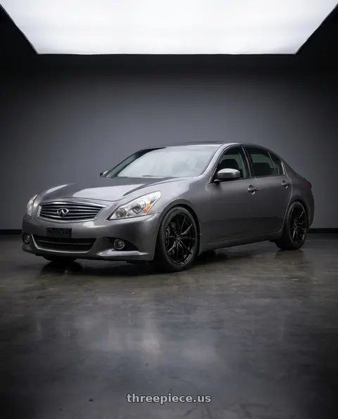 2011 INFINITI G37 X with Advanti Racing 80B Hybris 5x114.3 17x7.5 +45 Gloss Black wheels