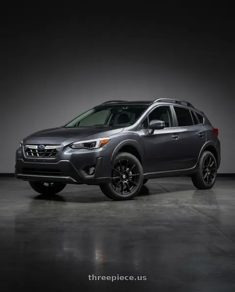 2021 Subaru Crosstrek Limited with Konig Control 5x100/5x114.3 18x8+45 Matte Black wheels