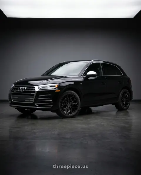 2018 Audi SQ5 with DOLCE PERFORMANCE ARIA 5x112 20x8.5 +28 Gloss Black wheels
