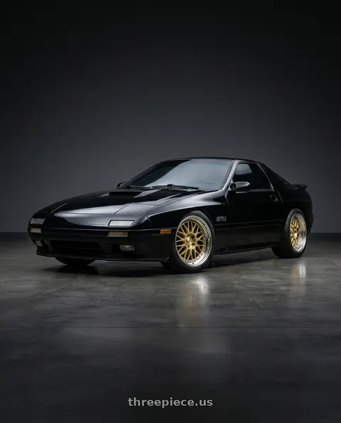 1990 Mazda RX-7 GTU with Work Brombacher Mesh wheels