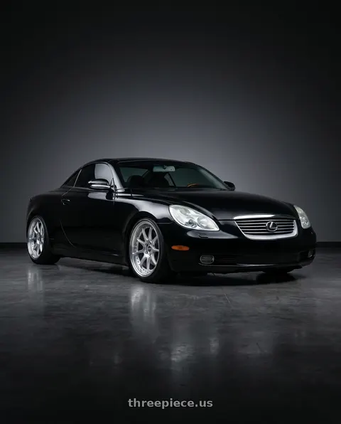 2005 Lexus SC430 with ESR Wheels CS SERIES CS12 5x100 18x9.5 +22 Hyper Silver wheels