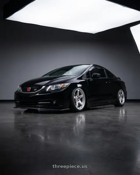 2015 Honda Civic Si with ESR Wheels APX5C 5x114.3 19x9.5 +35 Hyper Silver wheels