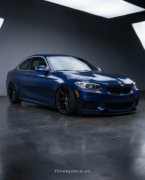 2014 BMW 228i with Heritage Wheel Kokoro MonoC 5X112 19x8.5+35 Black wheels