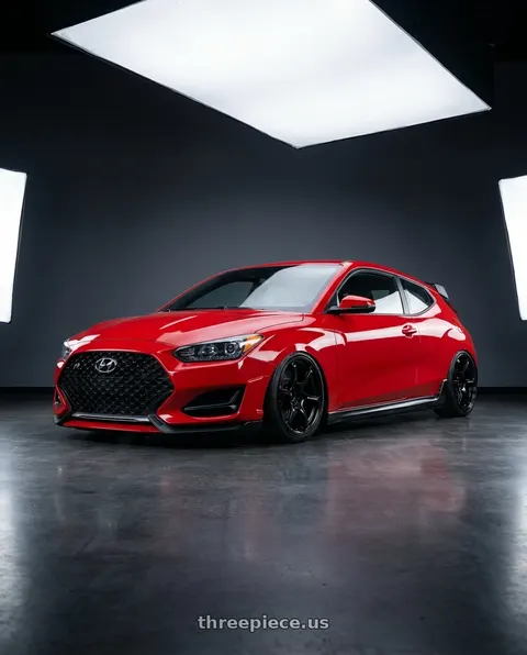 2022 Hyundai Veloster N with Advan RGIII 5x114.3 19x9.0+25 Gloss Black wheels