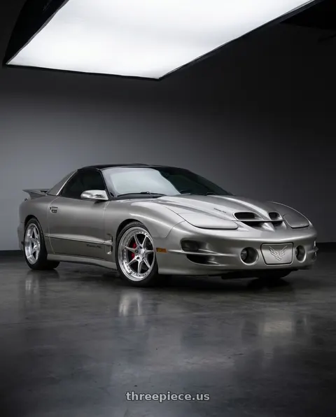 2001 Pontiac Firebird Trans Am with Aodhan DS08 5x100 18x9.5+35 Silver w/Machined Face wheels