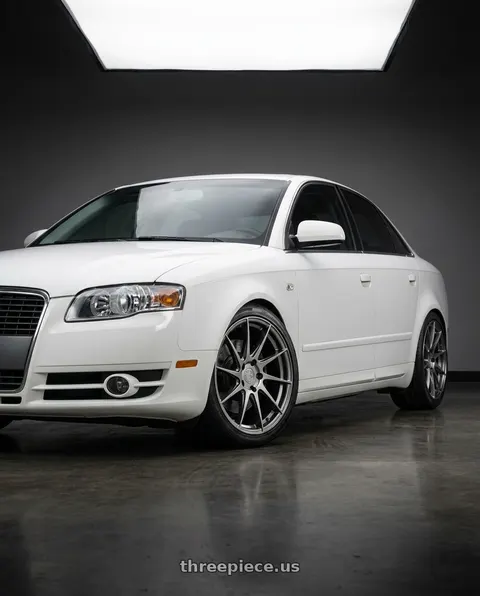 2010 Audi A4 with Aodhan AH09 5x112 18x8.5 +35 Hyper Black wheels