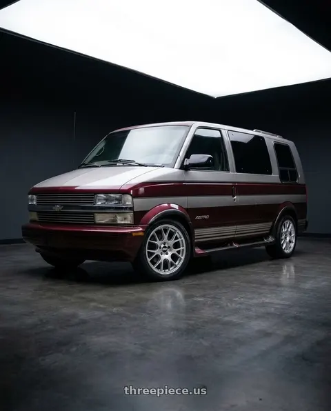 1996 Chevrolet Astro with BBS CH-R 5x112 18x8.5 +47 Brilliant Silver Polished Rim Protector wheels