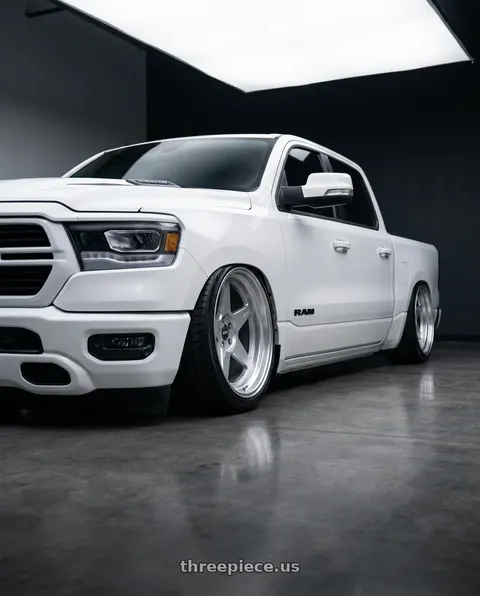 2026 Ram 1500 with ESR Wheels CR SERIES CR5 5x100 18x10.5 +22 Hyper Silver wheels