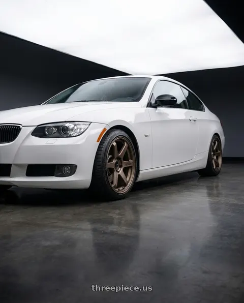 2008 BMW 328xi with Enkei T6R 5x120 18x9.5+45 Matte Bronze wheels