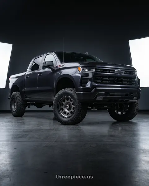 2023 Chevrolet Silverado 1500 with XD XD126 ENDURO PRO 6X139.7 20X10 -24 MATTE GRAY W BLACK REINFORCING RING wheels