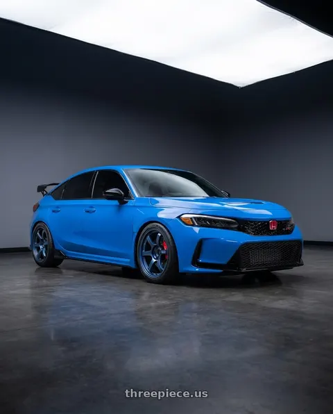 2025 Honda Civic Type R with Gram Lights 57DR 5x120 19x9.5+25 Sputter Blue wheels