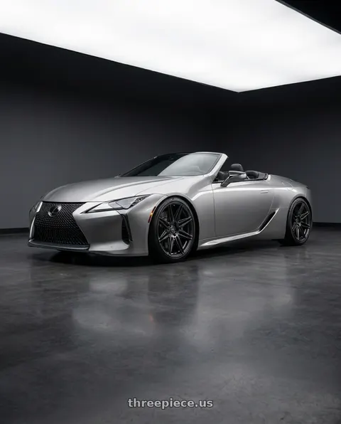 2021 Lexus LC500 with ADV.1 ADV08 5x120 22x9.5 +25 Satin Black wheels