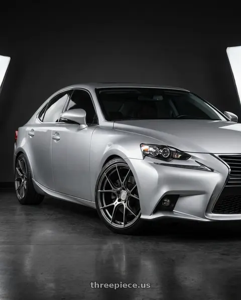 2016 Lexus IS350 with Aodhan AH-11 5x114.3 19x9.5 +35 Hyper Black wheels