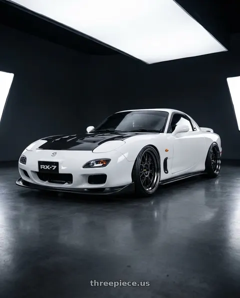 1993 Mazda RX-7 with BBS LM-R 5x120 20x11 +40 Diamond Black Center and Barrel wheels