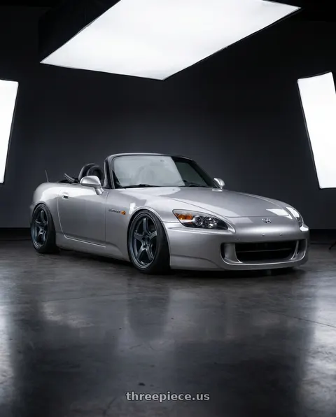 2009 Honda S2000 with Gram Lights 57CR 5x114.3 17x9+38 Gunblue II wheels