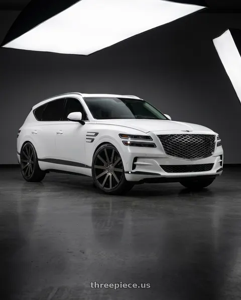 2027 Genesis GV80 Advanced with DUB 1PC S121 SHOT CALLA 5X114.3 22X9 +38 MATTE BLACK DOUBLE DARK TINT wheels