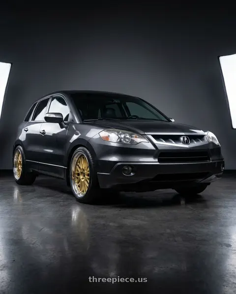 2008 Acura RDX with Work Vs-Xx 5x114.3 18x9+20 O Disk Gold wheels