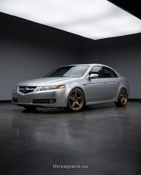 2007 Acura TL with Enkei TS-5 5x114.3 18x9.5+38 Bronze wheels