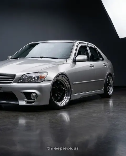 2003 Lexus IS300 with Work Meister S1 3P 5x100 18x9.5+29 A Disk Black wheels