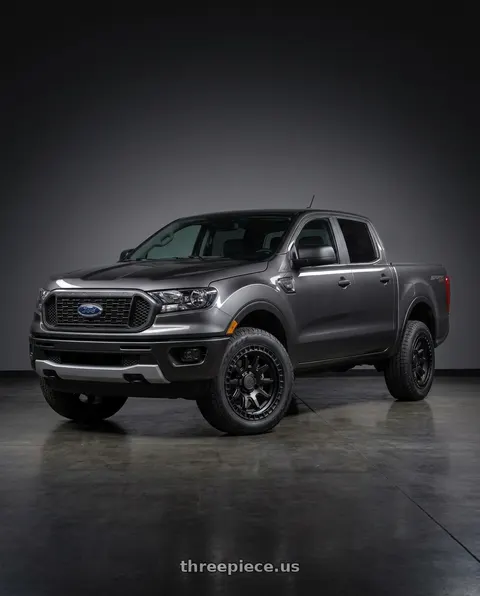 2021 Ford Ranger XL with Black Rhino CALICO 6X139.7 17X8.5 -10 MATTE BLACK wheels
