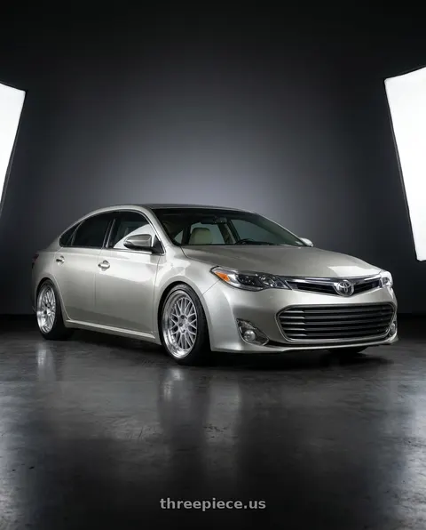 2013 Toyota Avalon with Aodhan AH02 5x114.3 18x8.5+35 Silver w/ Machined Lip wheels