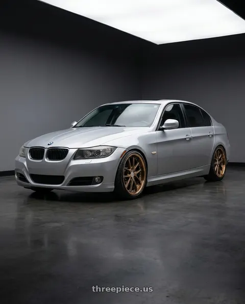 2011 BMW 328i with Vors AR5 5x120 19x9.5 +35 Bronze wheels