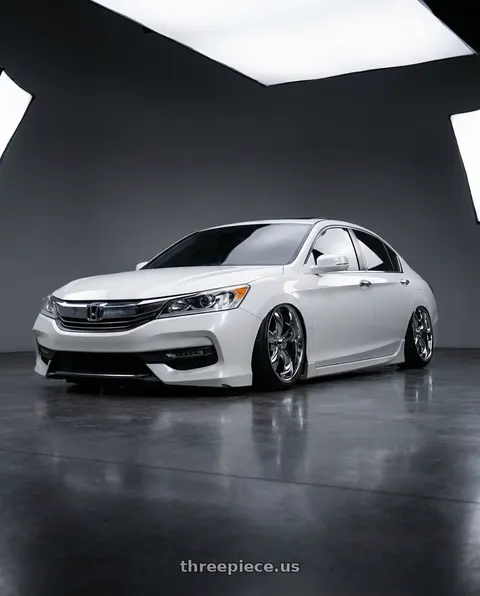 2016 Honda Accord EX-L with Vision American-Muscle 142 Legend 5x114.3 20x8.5+32 Chrome wheels