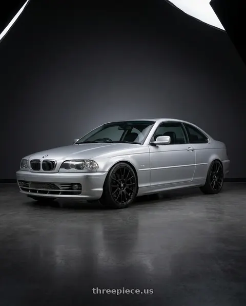 2004 BMW 330Ci with Motegi MR118 MS7 5X120 18X8 +32 MATTE BLACK wheels