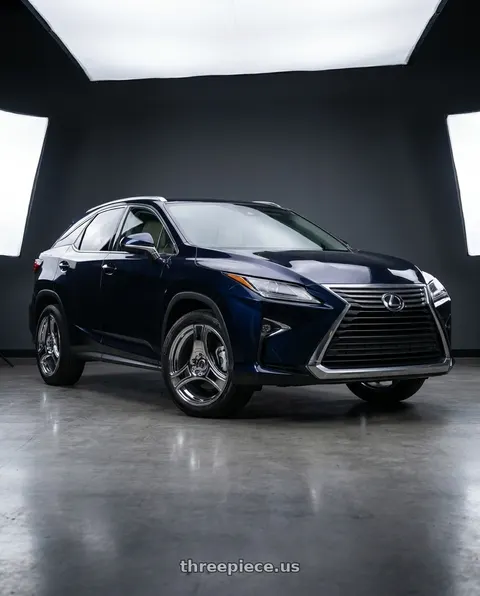 2017 Lexus RX350 with HERITAGE WHEEL BUSHIDO MONOC 5x114.3 18x8.5 +35 CHROME wheels
