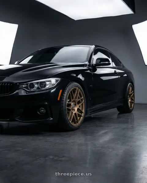 2017 BMW 440i with Forgestar F14C 5x120 18x8.5 +25 Satin Bronze wheels