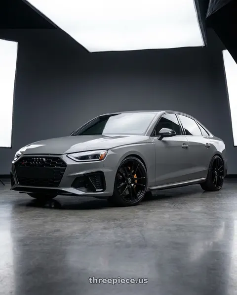 2021 Audi S4 Prestige with Forgestar F14 5x112 19x9.5 +25 Gloss Black wheels