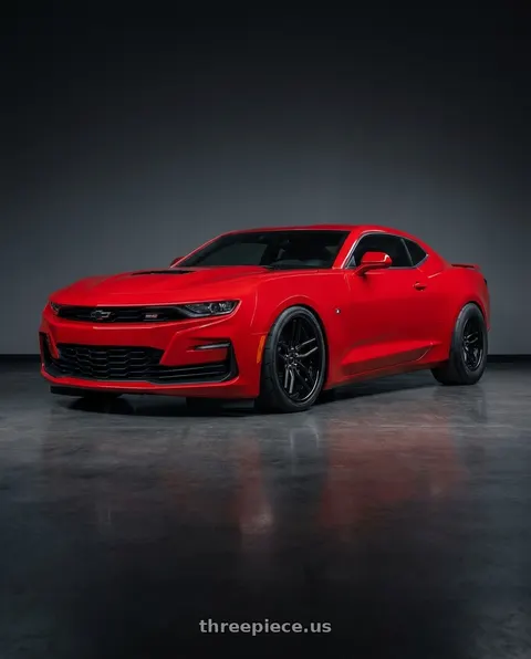 2023 Chevrolet Camaro SS with Niche 1PC M194 METHOS 5X120 20X10.5 +35 GLOSS BLACK MATTE BLACK wheels