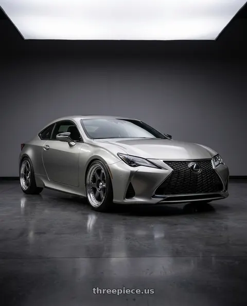 2020 Lexus RC300 with Work Meister L1 3P 5x114.3 19x9+44 A Disk Matte Gunmetal wheels
