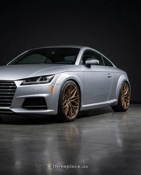 2020 Audi TTS Quattro with Rohana RFX17 5x112 19x8.5 +42 Gloss Bronze wheels