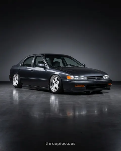 1995 Honda Accord LX with Work Meister S1 3P 4x114.3 17x8+41 O Disk White wheels