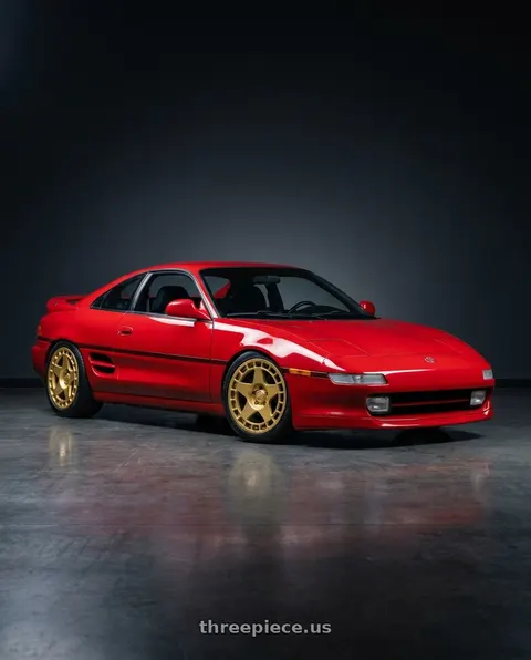 1991 Toyota MR2 with fifteen52 TURBOMAC 5x114.3 18x8.5 +30 GOLD (GLOSS GOLD) wheels