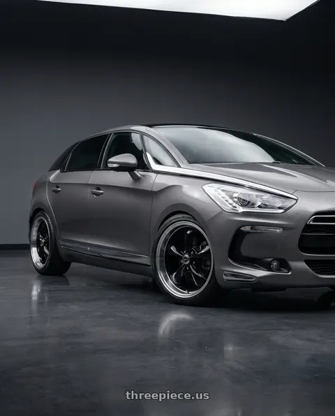 2014 Citroen Ds5 with American Racing AR105 TORQ THRUST M 5X127 18X8 0 GLOSS BLACK W/ MACHINED LIP wheels