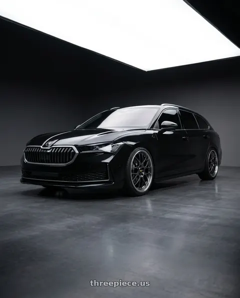 2026 Skoda superb combi sportline with BBS RS-GT 5x112 19x8.5+38 Diamond Black wheels