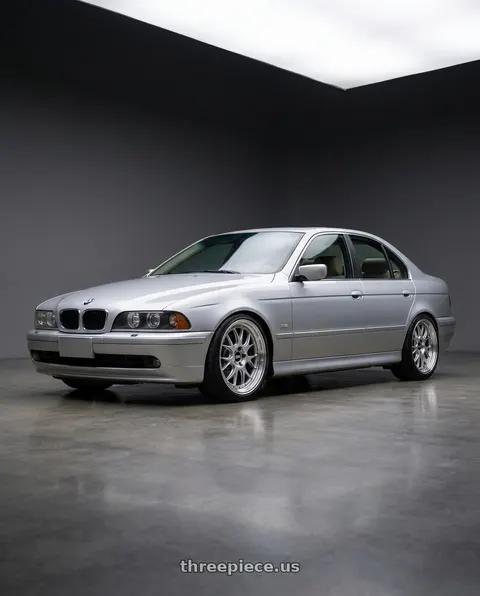 2001 BMW 530i with BBS LM-R 5x120 19x8.5+32 Diamond Silver wheels