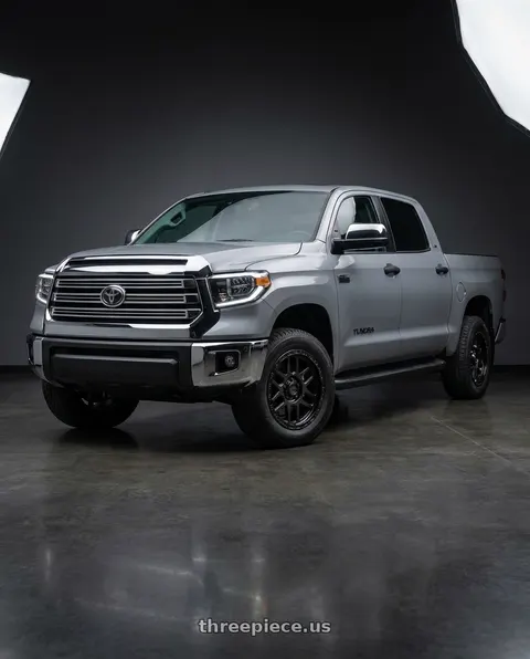 2021 Toyota Tundra 1794 Edition with KMC KM544 MESA 5X150 18X9 +25 SATIN BLACK WITH GLOSS BLACK LIP wheels
